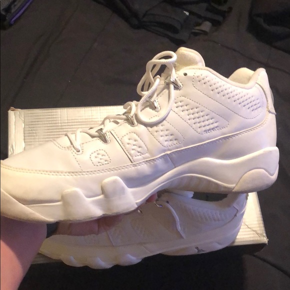 White Air Jordan 9 Retro Low Size 12 - Picture 5 of 10